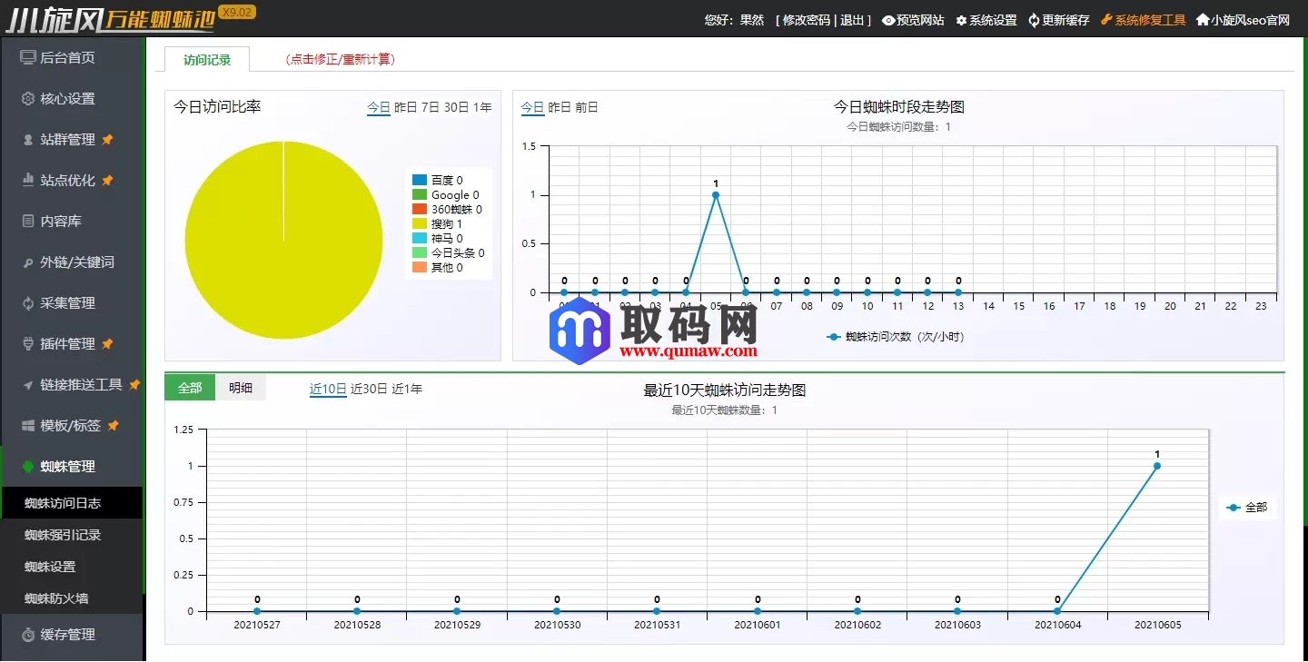 小旋风万能蜘蛛池 x9.02完美破解版/站长必备SEO/永久使用/带视频教程插图4